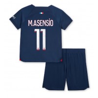 Fotbalové Dres Paris Saint-Germain Marco Asensio #11 Dětské Domácí 2023-24 Krátký Rukáv (+ trenýrky)
